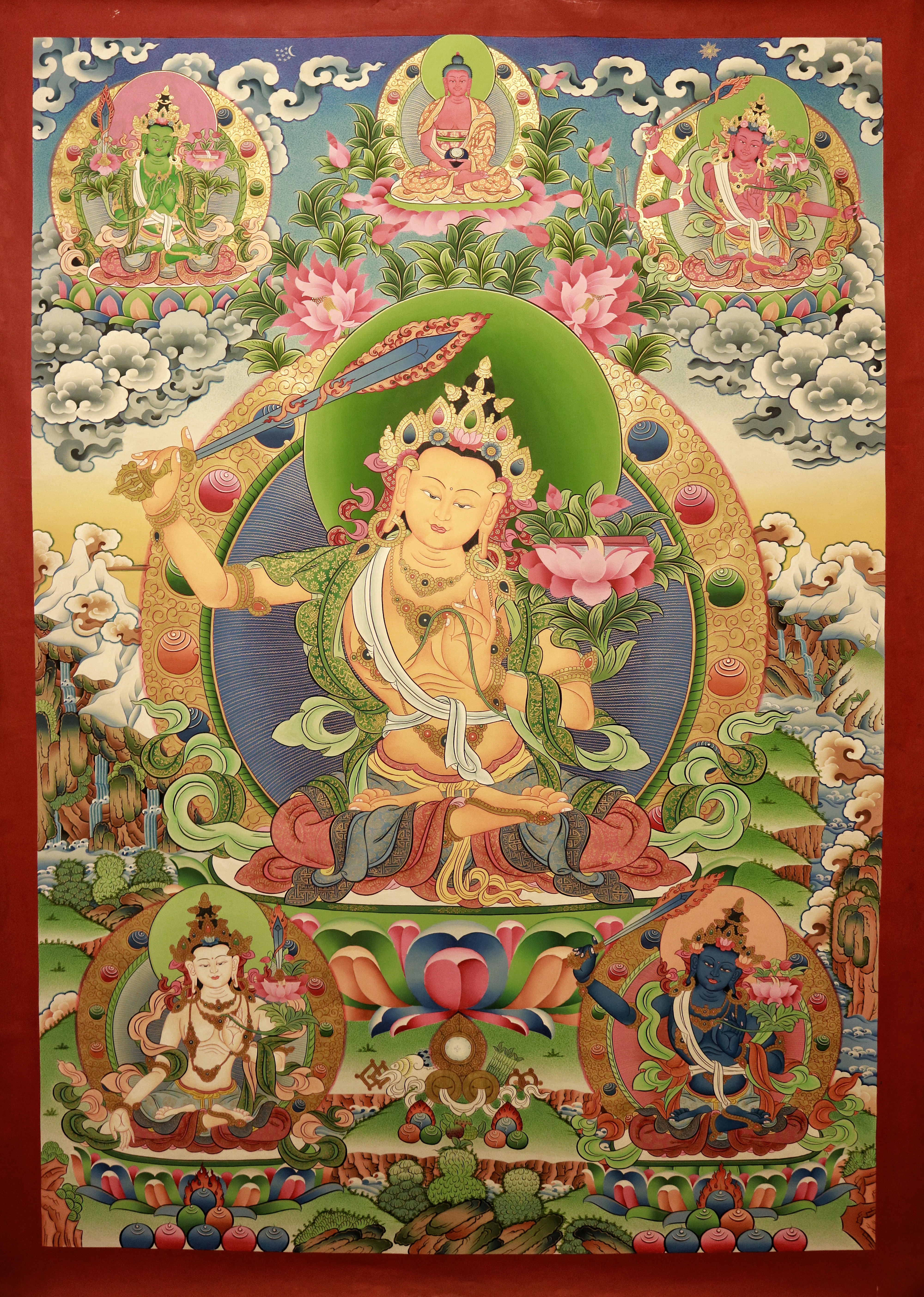 5 forms of Manjushri