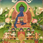 Medicine Buddha Thangka Painting Medicine Buddha Thangka Painting