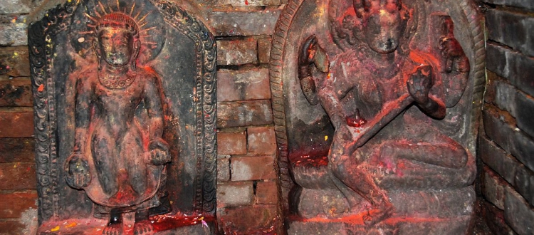 Bajrayogini statue in Bajrayogini Temple, Sankhu, Kathmandu