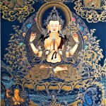 Thangka Painting of Chenrezig Thangka Painting of Chenrezig