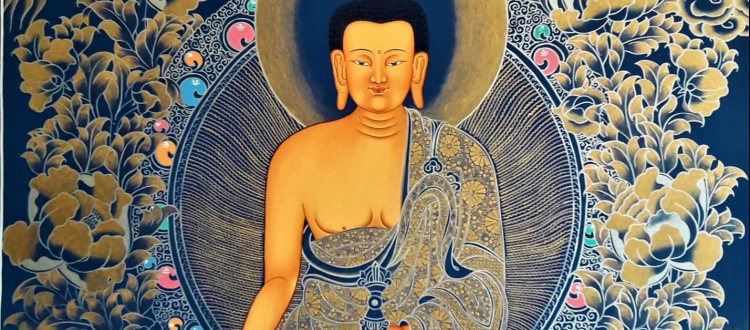 Shakyamuni buddha Thangka