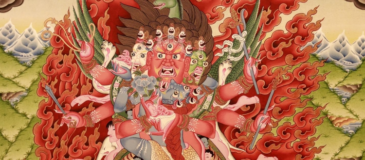 Buy online Mahakala Thangka Painting