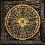 Mantra Mandala with Dragon Mantra Mandala with Dragon
