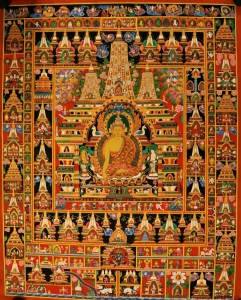 Buddha with the One Hundred Jataka Thangka