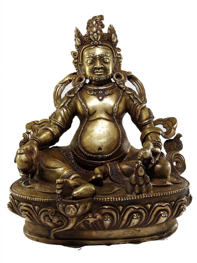 Dzambhala Jambhala Kubera Statue Bronze finishing