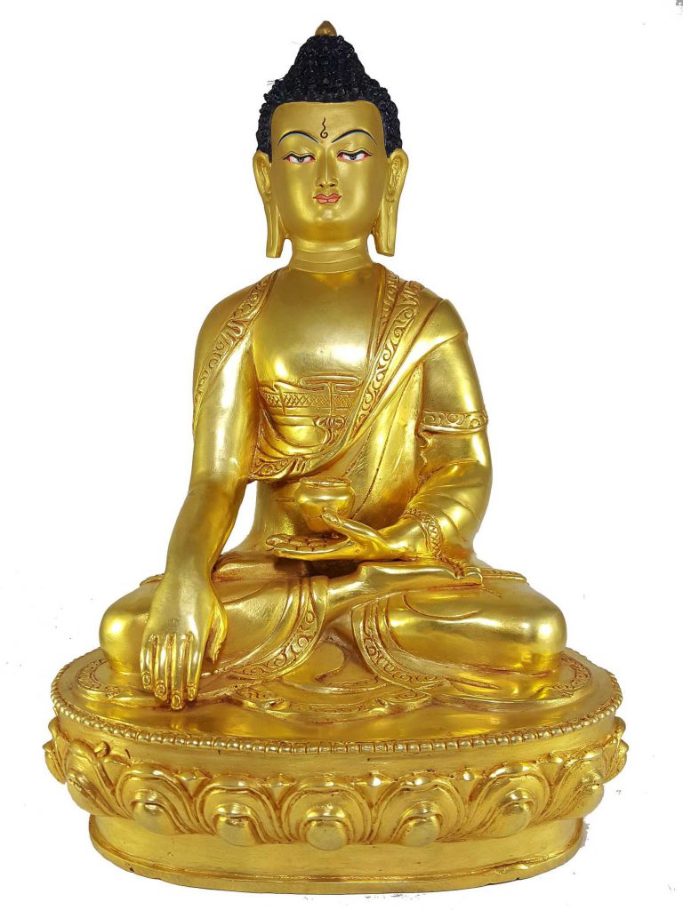 Statue of Shakyamuni Buddha and Painted Face